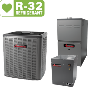Amana 1.5 ton 14.3 SEER Single Speed A/C & 60,000 BTU 80% Single Stage Furnace