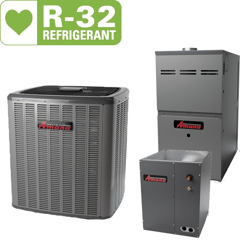 Amana 3 ton 14.3 SEER Single Speed A/C & 60,000 BTU 80% Single Stage Furnace