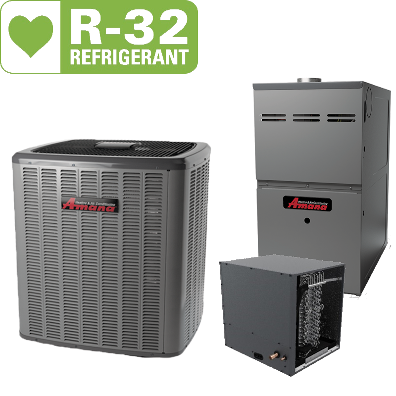 Amana 3 ton 14.3 SEER Single Speed A/C & 60,000 BTU 80% Single Stage Furnace