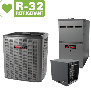 Amana 1.5 ton 14.3 SEER Single Speed A/C & 60,000 BTU 80% Single Stage Furnace