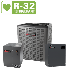 Amana 1.5 ton 14.3 SEER Single Stage Heat Pump & Multi-position, Variable speed ECM-based, Modular Blower ComfortbridgeTM Compatible