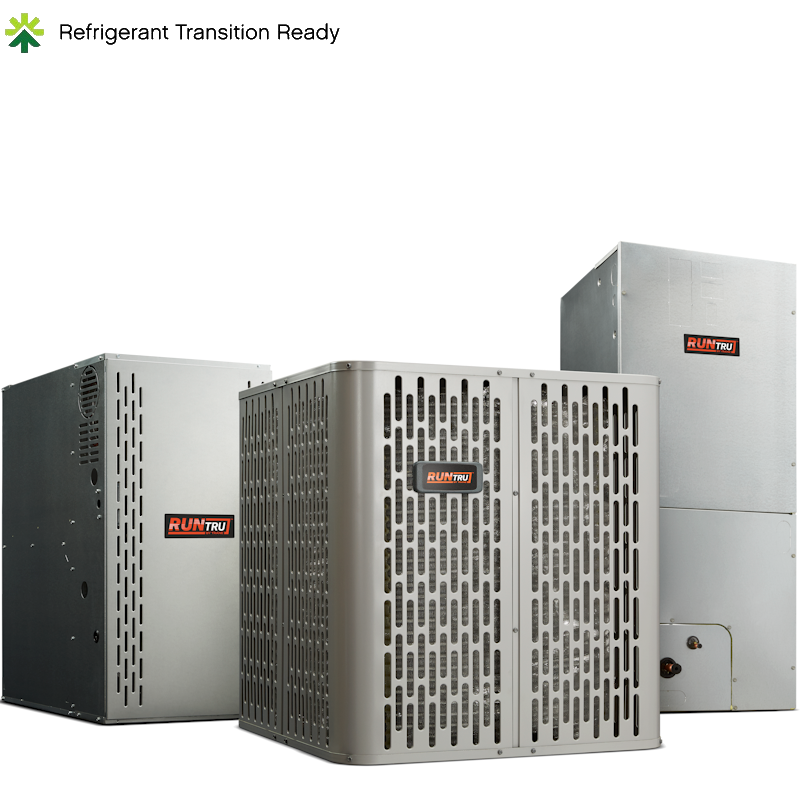 RunTru 1.5 ton 15 SEER Single Speed A/C & 40,000 BTU 80% Single Stage Furnace