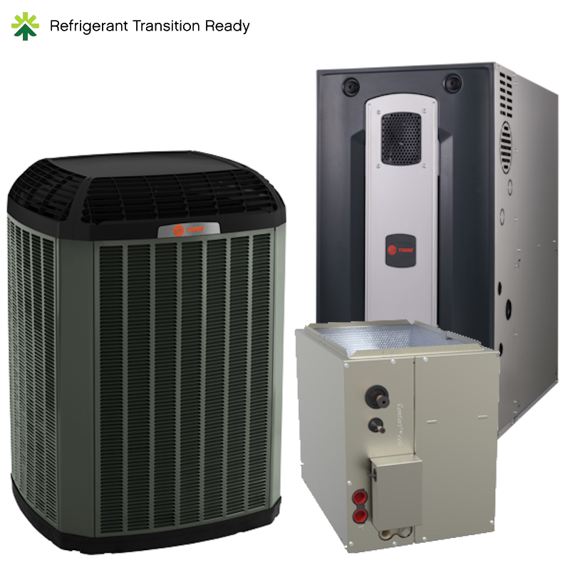 Trane 4 ton 20 SEER Variable Speed A/C & 100,000 BTU 80% Two Stage Furnace variable speed