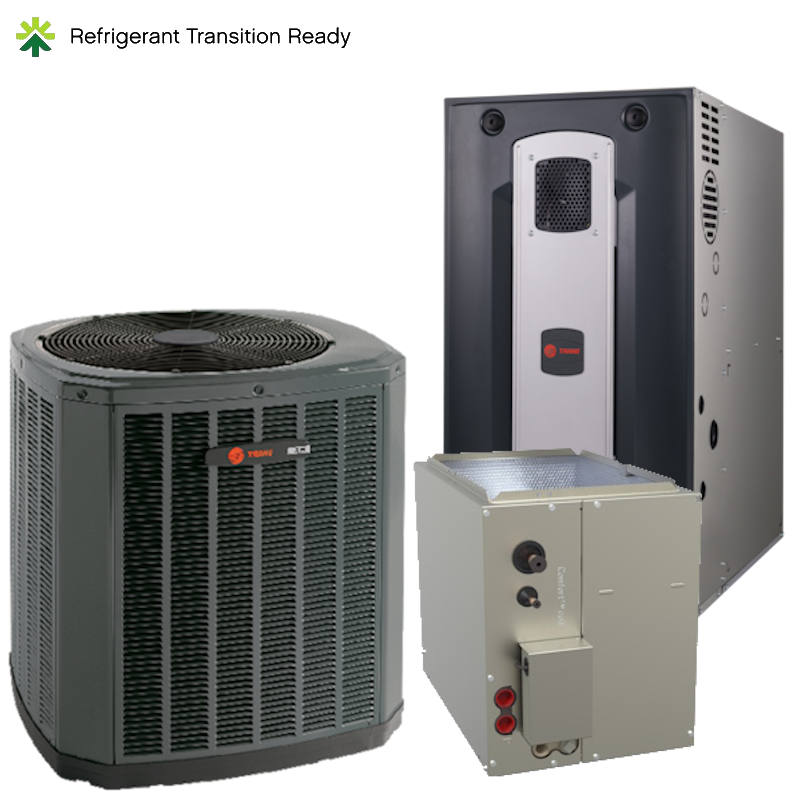Trane 1.5 ton 15 SEER Single Speed A/C & 40,000 BTU 80% Two Stage Furnace variable speed