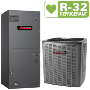 Amana 1.5 ton 14.3 SEER Single Stage Heat Pump & Multi-Position, Multi-Speed, ECM-Based Air Handler