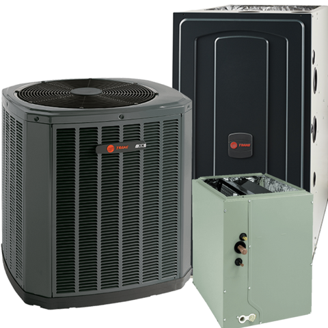 Image of Trane 5 Ton XR16 A/C & 100,000 BTU S8X1 80% Two Stage Furnace