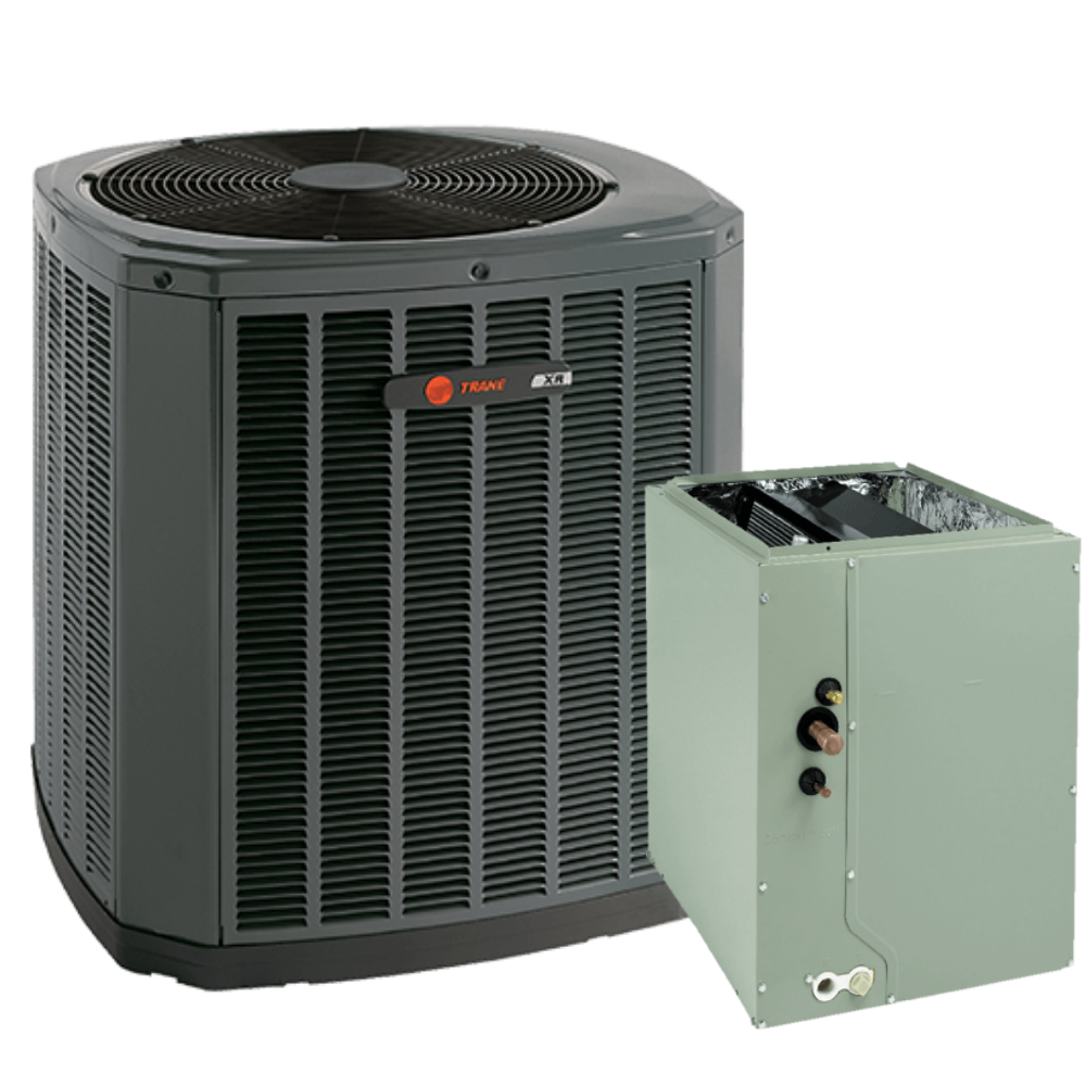 Trane 2 Ton XR14 A/C & Indoor Cased Coil